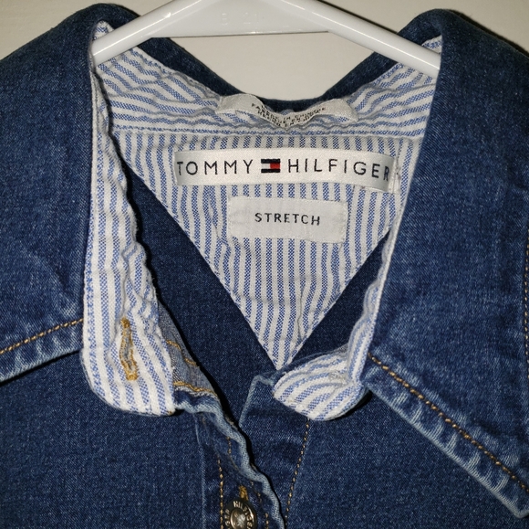 💘3 for $10💘 Tommy Hilfiger Jean Shirt - Picture 2 of 5